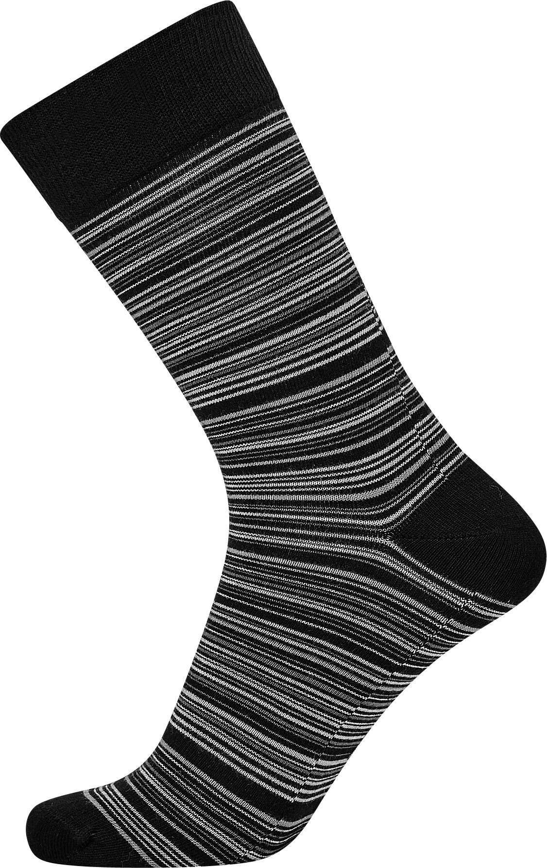 sort og grå med striber