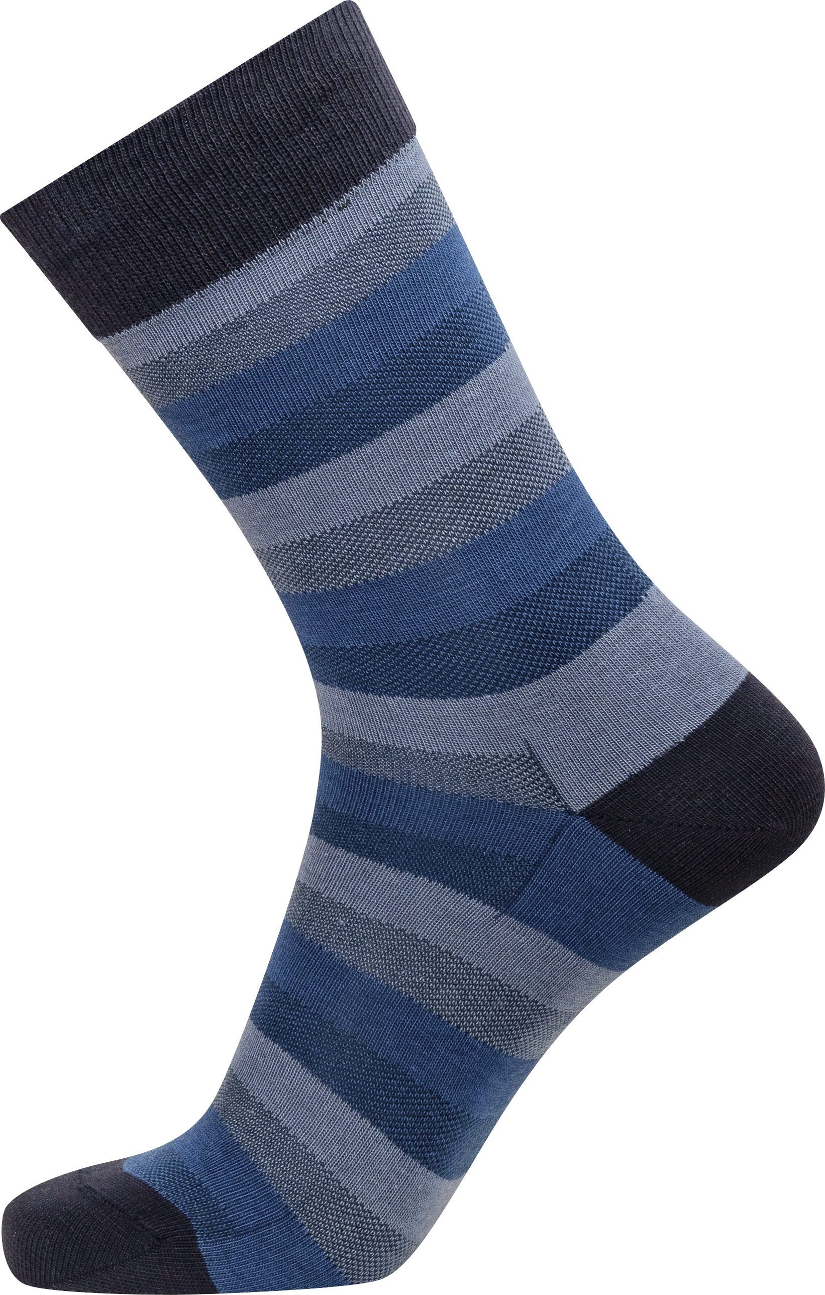 mørkeblå, blå og lyseblå